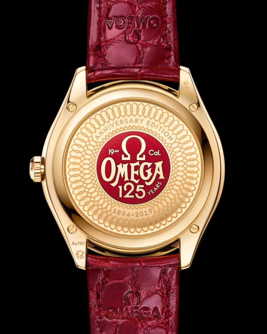 40 mm, or jaune sur bracelet en cuir|OMEGA Discount