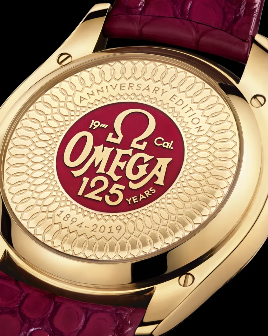 40 mm, or jaune sur bracelet en cuir|OMEGA Discount