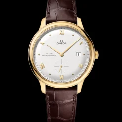 41 mm, or jaune sur bracelet en cuir|OMEGA Clearance