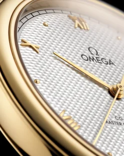 40 mm, or jaune sur bracelet en cuir|OMEGA Discount