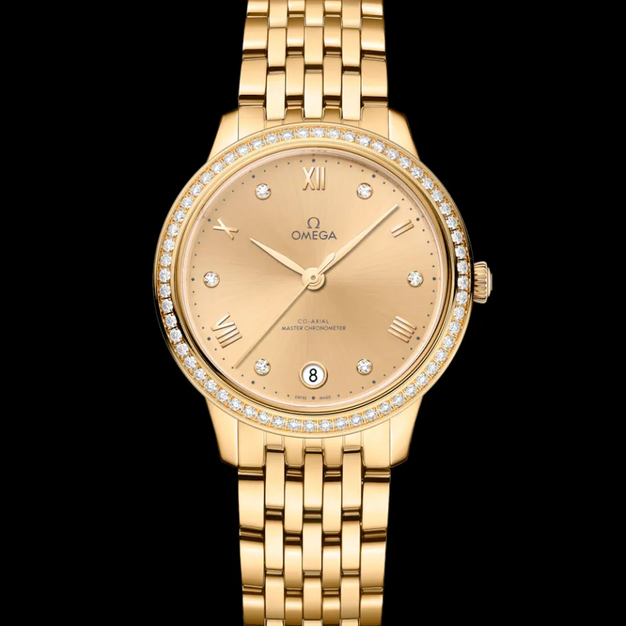 34 mm, or jaune sur or jaune|OMEGA Fashion
