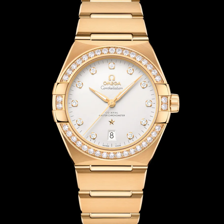 39 mm, or jaune sur or jaune|OMEGA Hot