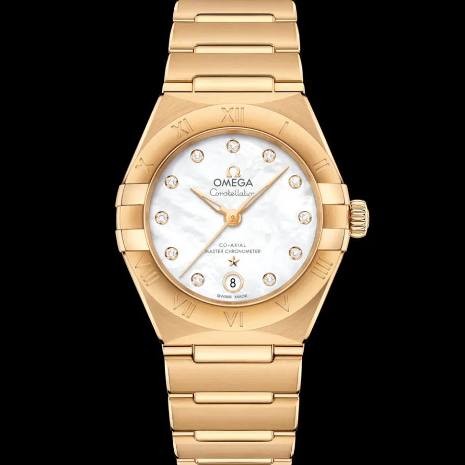 29 mm, or jaune sur or jaune|OMEGA Online