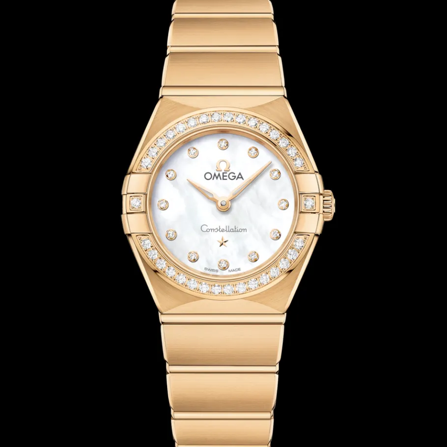 25 mm, or jaune sur or jaune|OMEGA New