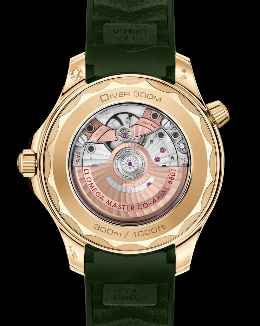 42 mm, or Moonshine™ sur bracelet caoutchouc|OMEGA Discount