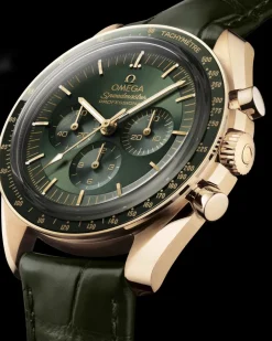 42 mm, or Moonshine™ sur bracelet en cuir|OMEGA Online