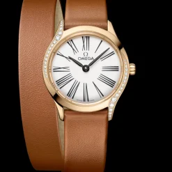 26 mm, or Moonshine™ sur bracelet en cuir|OMEGA Online