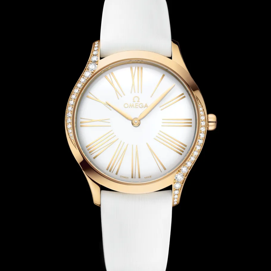 36 mm, or Moonshine™ sur bracelet caoutchouc|OMEGA Fashion