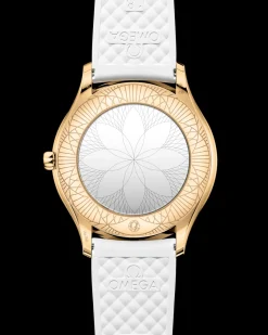 36 mm, or Moonshine™ sur bracelet caoutchouc|OMEGA Fashion