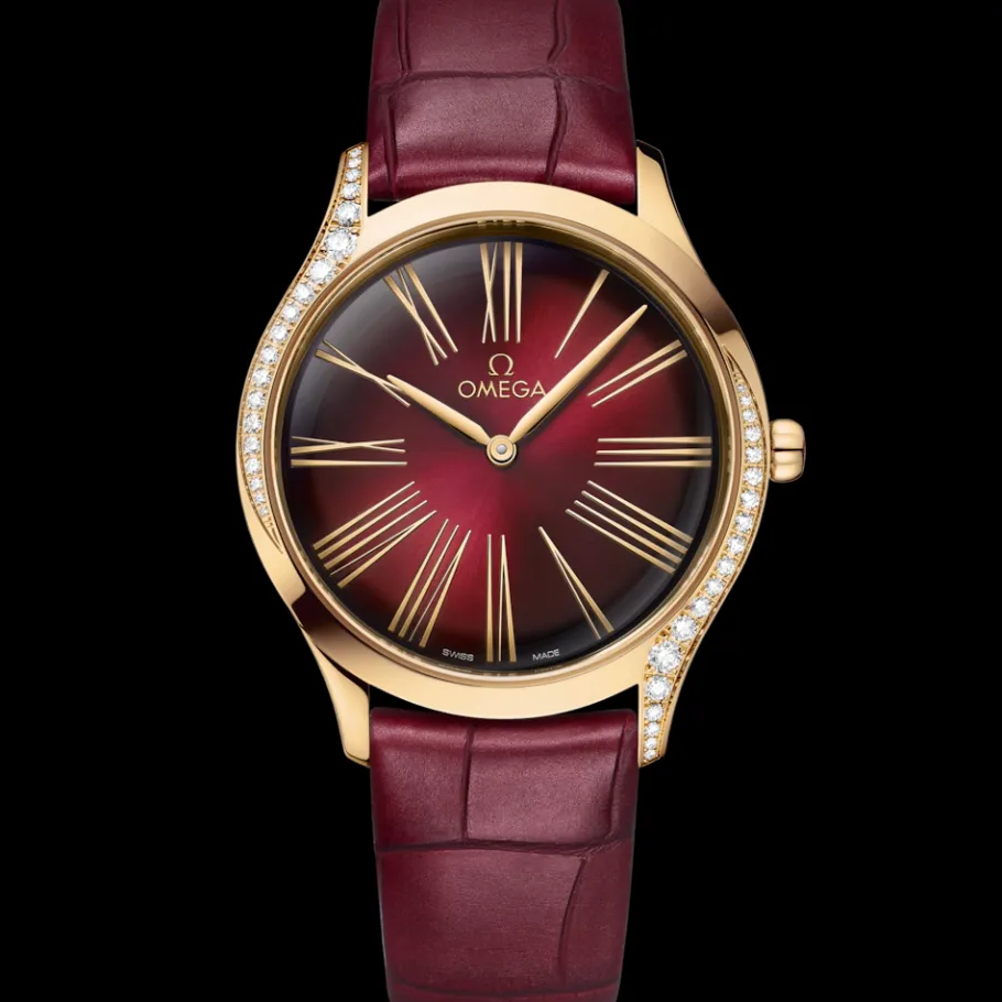 36 mm, or Moonshine™ sur bracelet en cuir|OMEGA Fashion