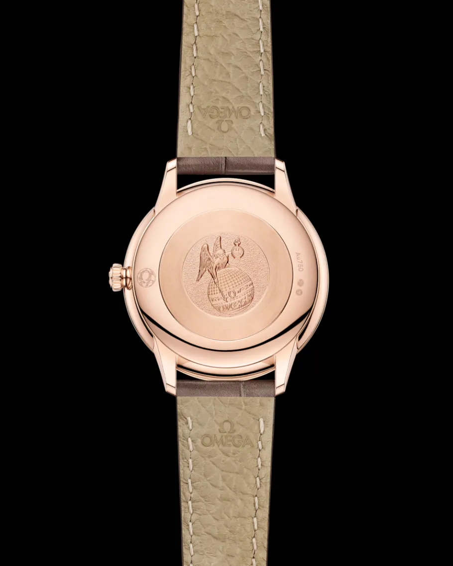 27,5 mm, or Sedna™ sur bracelet en cuir|OMEGA Outlet