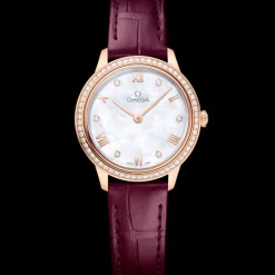 27,5 mm, or Sedna™ sur bracelet en cuir|OMEGA Fashion