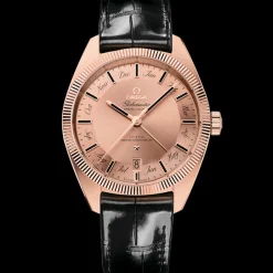 41 mm, or Sedna™ sur bracelet en cuir|OMEGA Clearance
