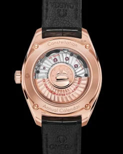 41 mm, or Sedna™ sur bracelet en cuir|OMEGA Clearance