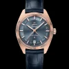 41 mm, or Sedna™ sur bracelet en cuir|OMEGA Best