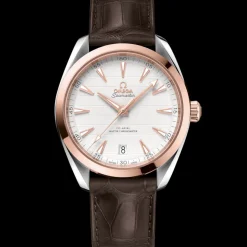 41 mm, or Sedna™ sur bracelet en cuir|OMEGA Discount