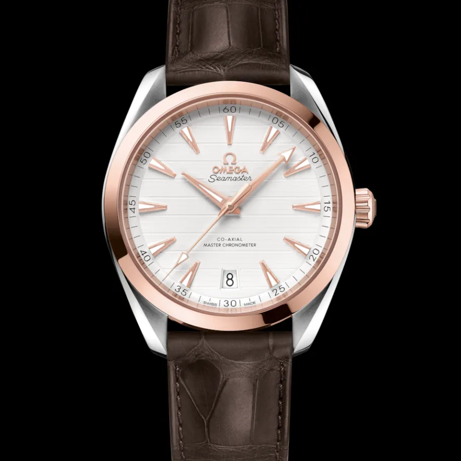 41 mm, or Sedna™ sur bracelet en cuir|OMEGA Discount
