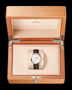 41 mm, or Sedna™ sur bracelet en cuir|OMEGA Discount