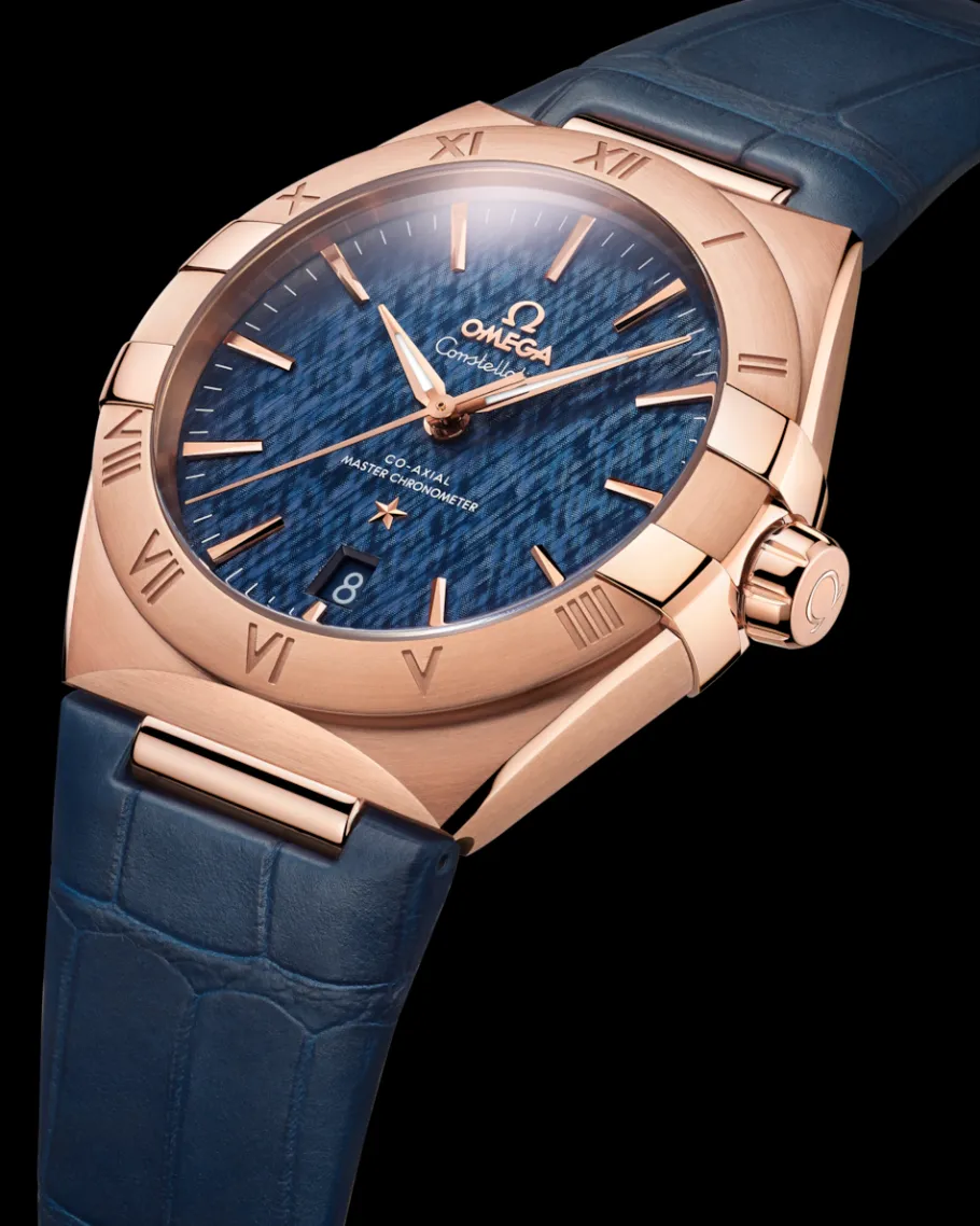 39 mm, or Sedna™ sur bracelet en cuir|OMEGA Sale