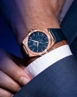 39 mm, or Sedna™ sur bracelet en cuir|OMEGA Sale