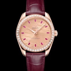 38 mm, or Sedna™ sur bracelet en cuir|OMEGA Hot