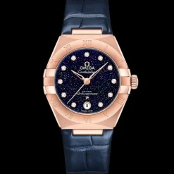 29 mm, or Sedna™ sur bracelet en cuir|OMEGA Discount