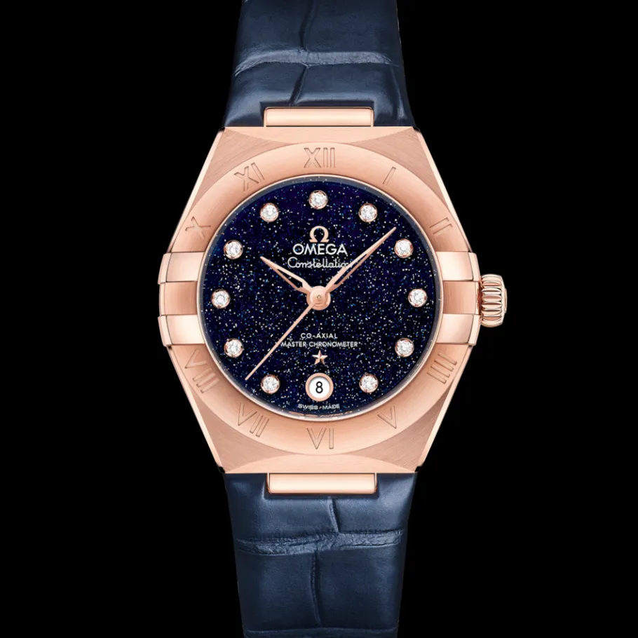 29 mm, or Sedna™ sur bracelet en cuir|OMEGA Discount