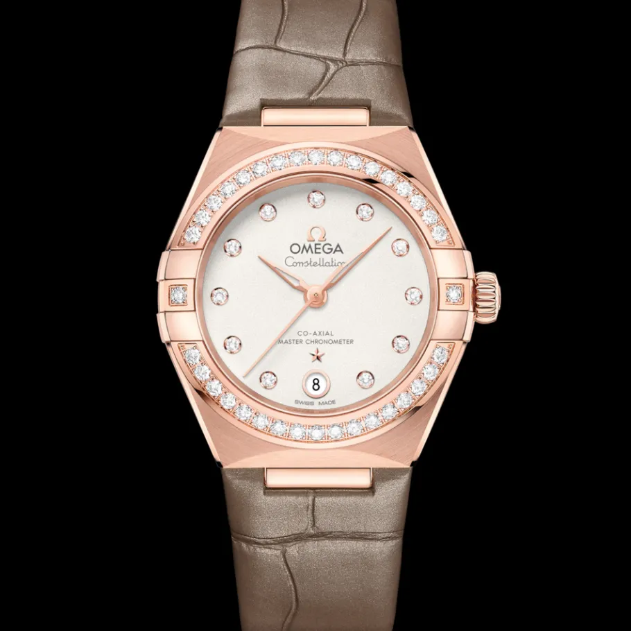 29 mm, or Sedna™ sur bracelet en cuir|OMEGA Hot
