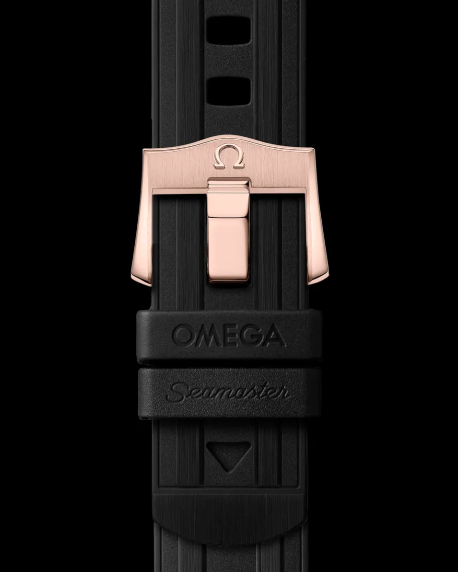 42 mm, or Sedna™ sur bracelet caoutchouc|OMEGA New