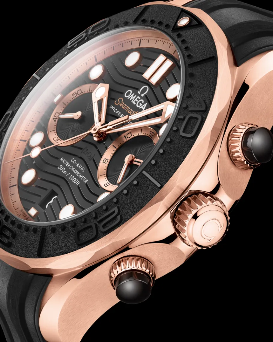 44 mm, or Sedna™ sur bracelet caoutchouc|OMEGA Discount