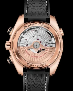 45,5 mm, or Sedna™ sur bracelet en cuir doublé de caoutchouc|OMEGA Hot