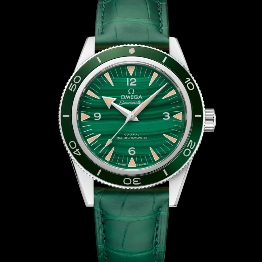 41 mm, platine sur bracelet en cuir|OMEGA Online