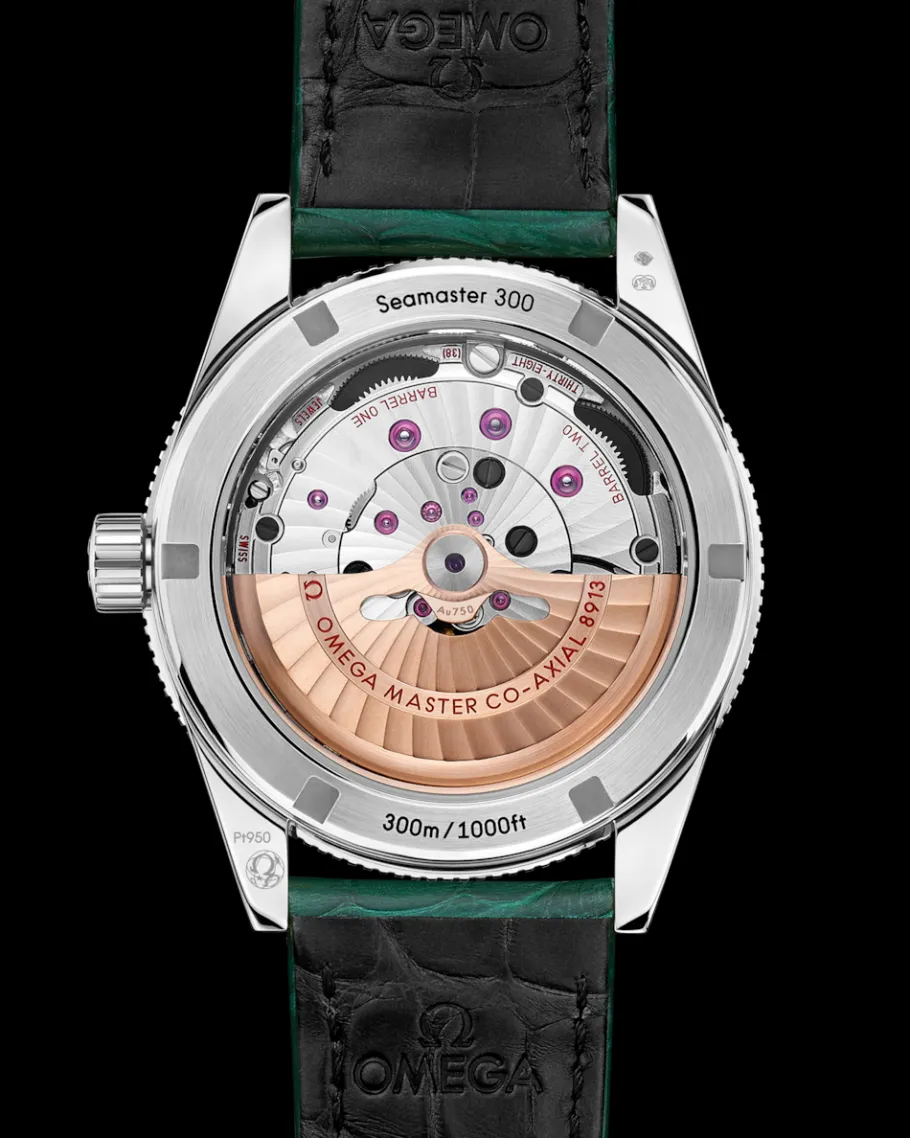 41 mm, platine sur bracelet en cuir|OMEGA Online