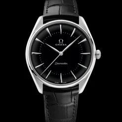 39,5 mm, platine sur bracelet en cuir|OMEGA Fashion