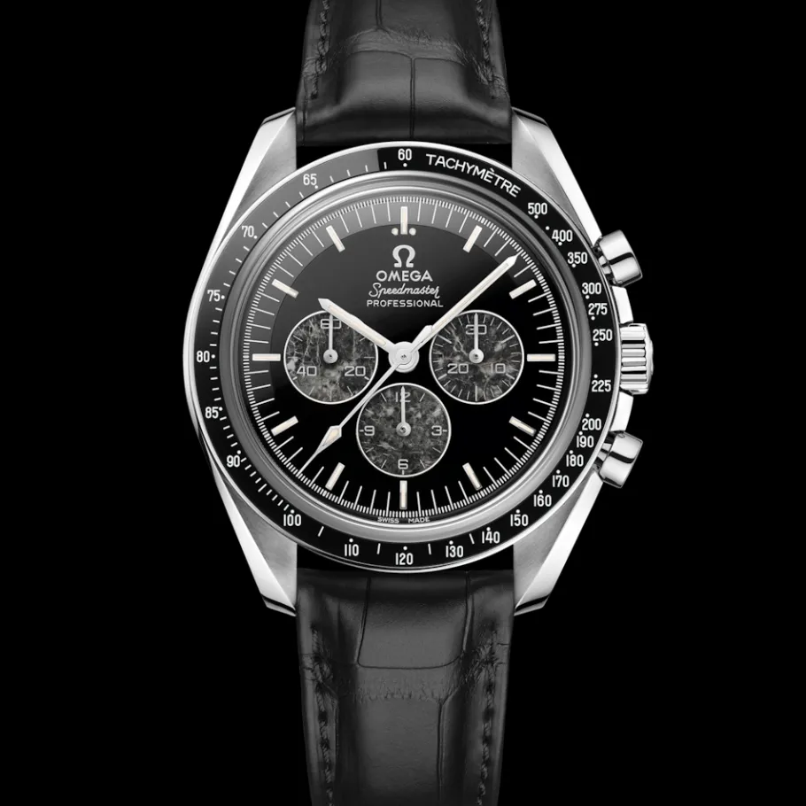 42 mm, platine sur bracelet en cuir|OMEGA Outlet