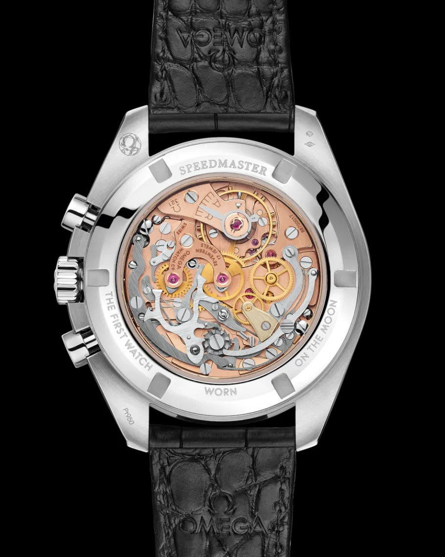 42 mm, platine sur bracelet en cuir|OMEGA Outlet