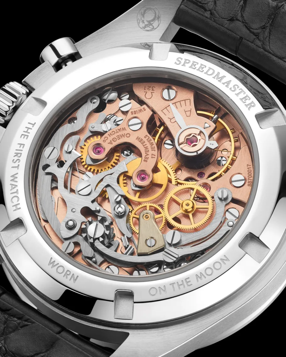 42 mm, platine sur bracelet en cuir|OMEGA Outlet