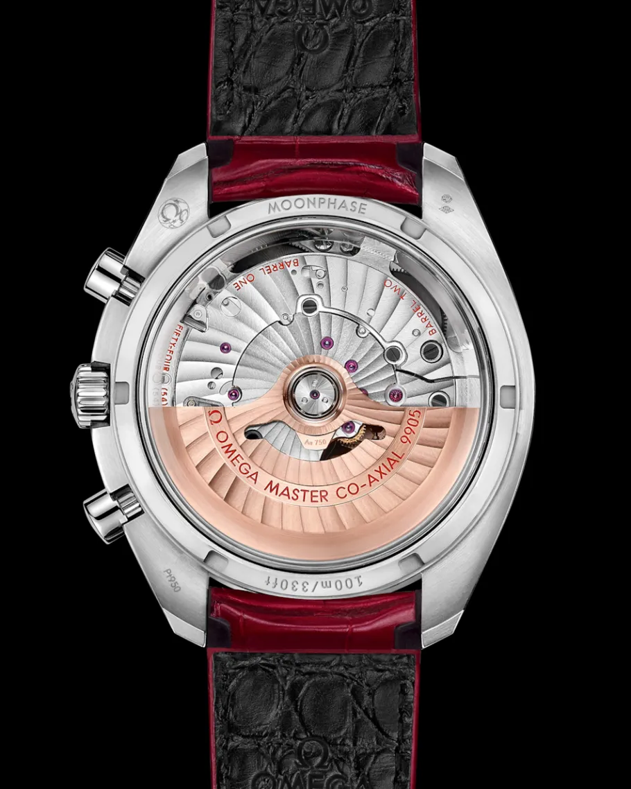 44,25 mm, platine sur bracelet en cuir|OMEGA Outlet