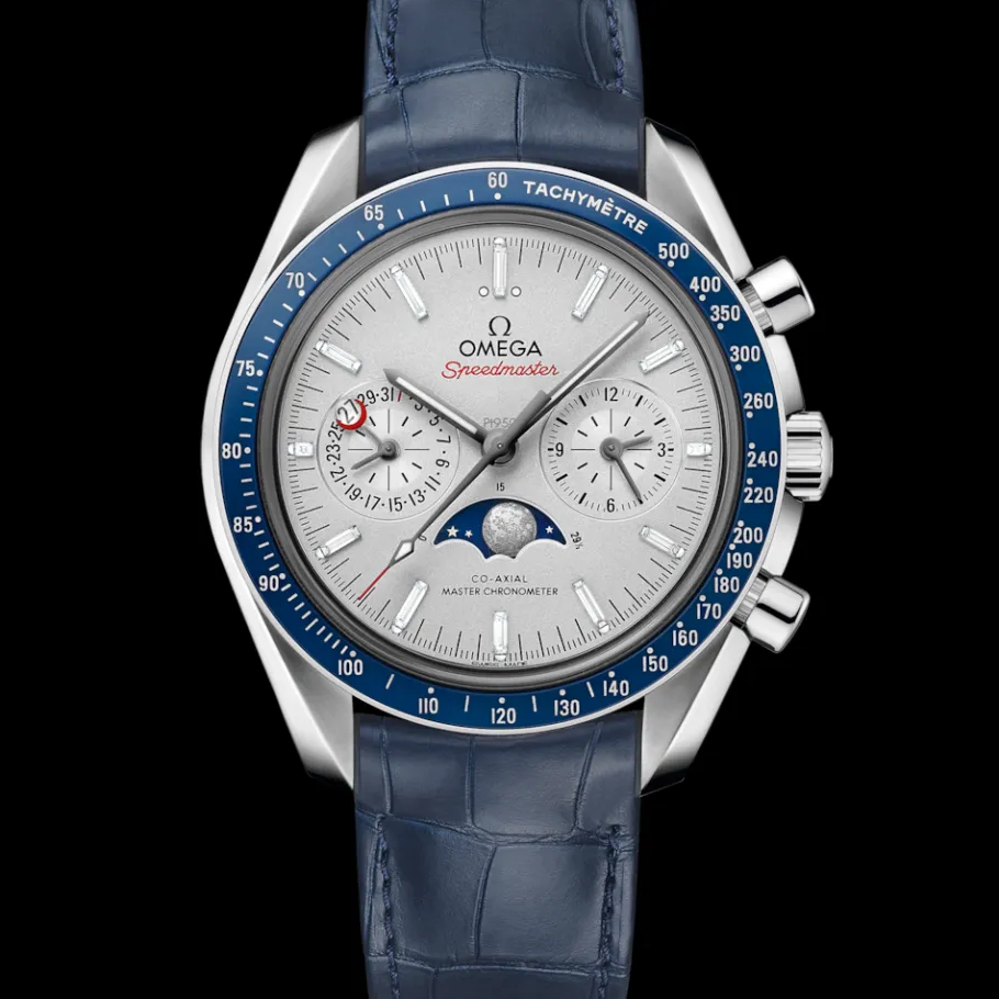 44,25 mm, platine sur bracelet en cuir|OMEGA Fashion