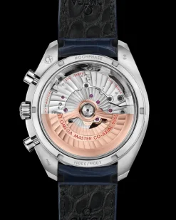 44,25 mm, platine sur bracelet en cuir|OMEGA Fashion