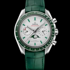 44,25 mm, platine sur bracelet en cuir|OMEGA Discount