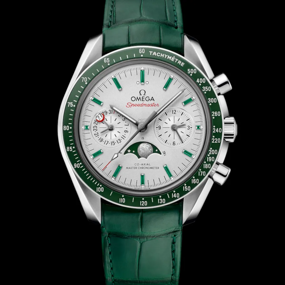 44,25 mm, platine sur bracelet en cuir|OMEGA Discount