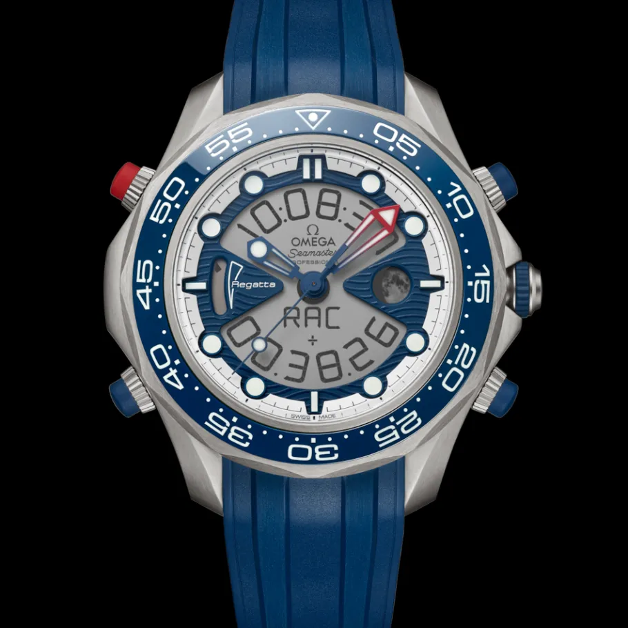 46,75 mm, titane sur bracelet caoutchouc|OMEGA Discount