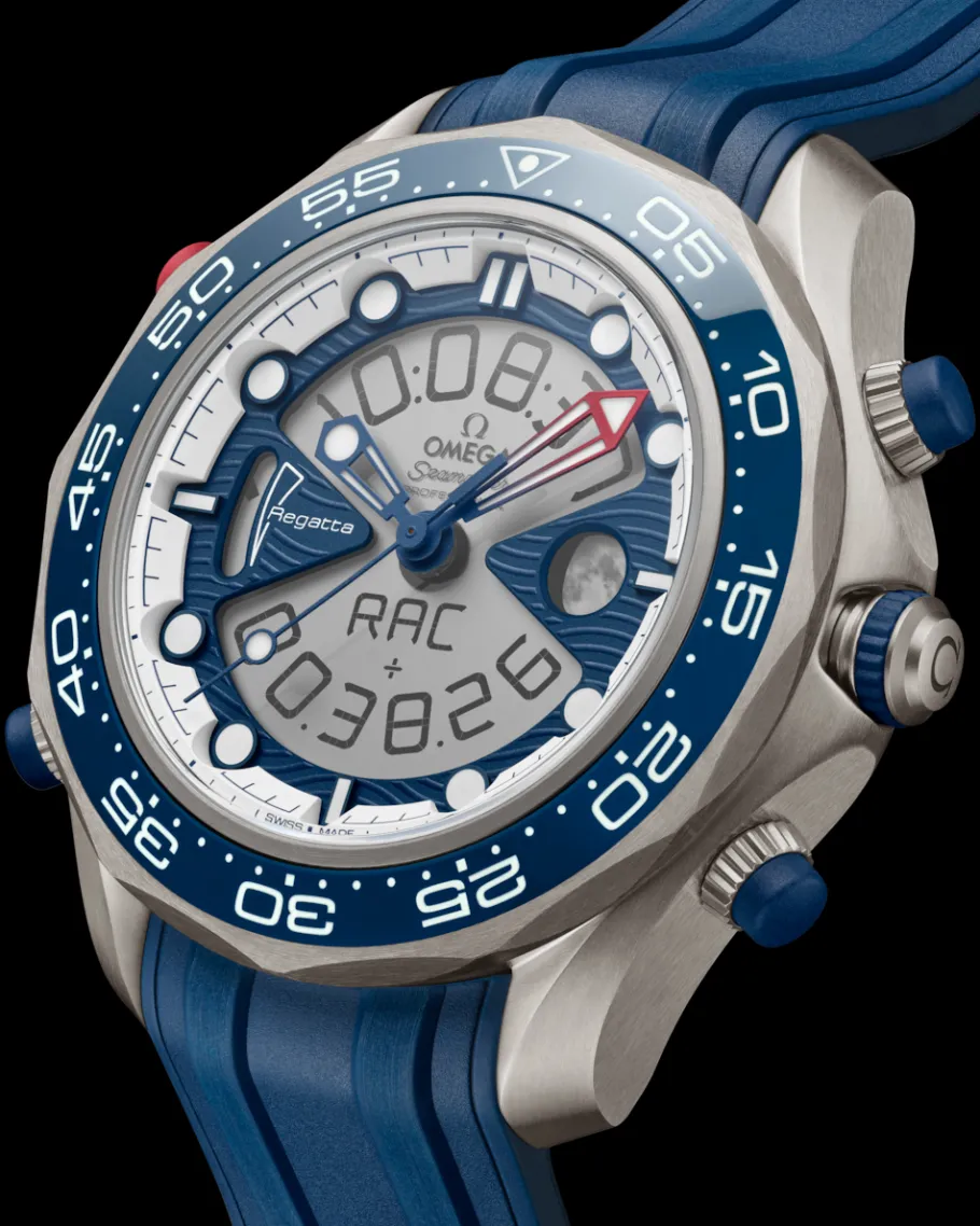 46,75 mm, titane sur bracelet caoutchouc|OMEGA Discount