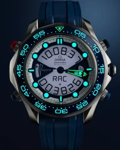 46,75 mm, titane sur bracelet caoutchouc|OMEGA Discount