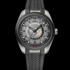 43 mm, titane sur bracelet caoutchouc|OMEGA Discount