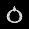 Pendentif, or blanc 18k, diamants|OMEGA Fashion