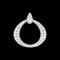Pendentif, or blanc 18k, diamants|OMEGA Fashion