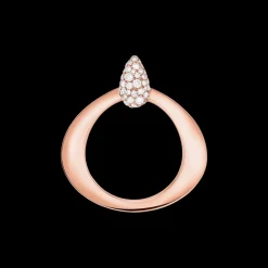 Pendentif, or rouge 18k, diamants|OMEGA Outlet