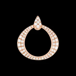 Pendentif, or rouge 18k, diamants|OMEGA New